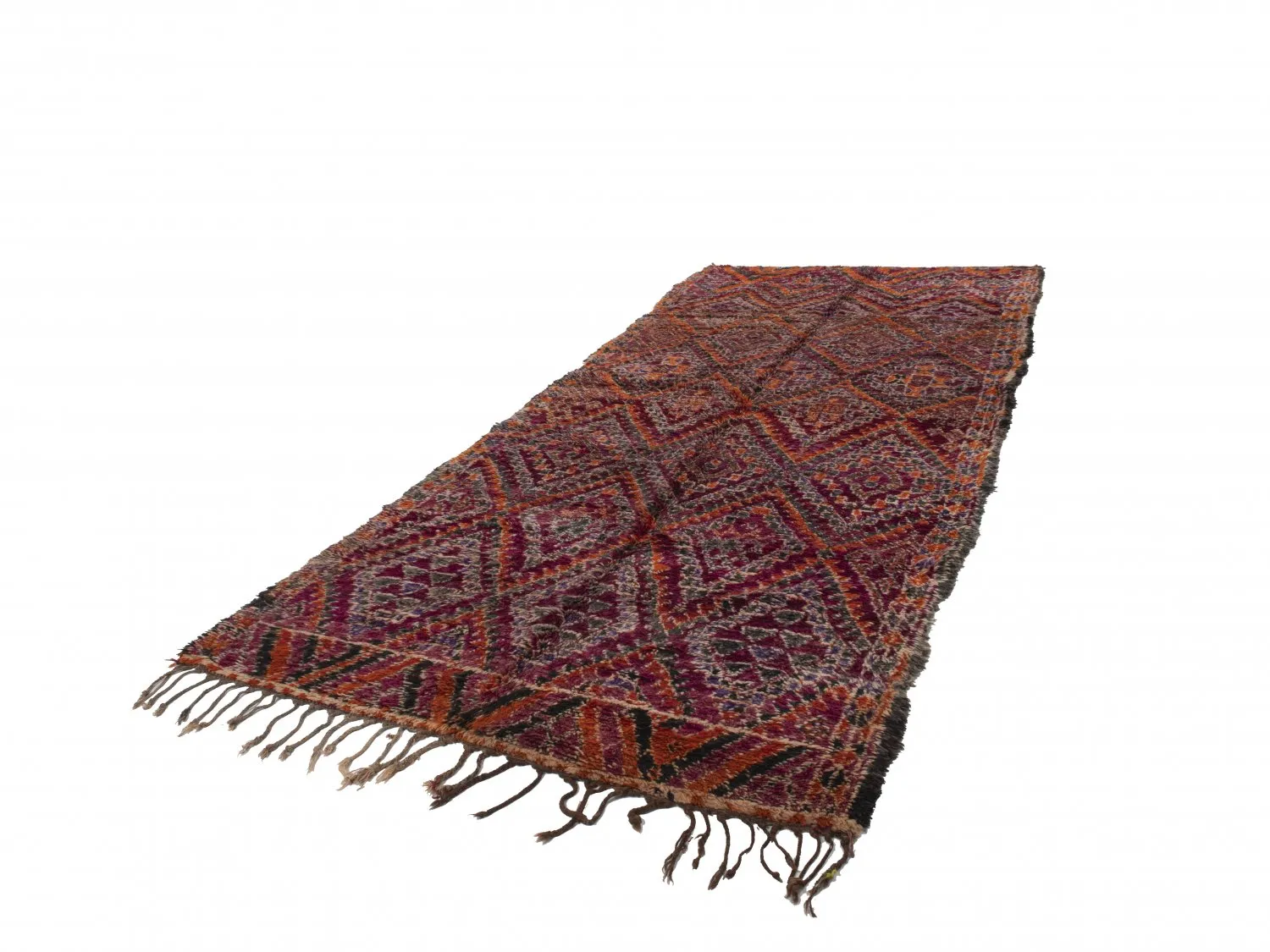 Kelimtæppe Marokkansk berber tæppe Azilal Special Edition 390 x 180 cm