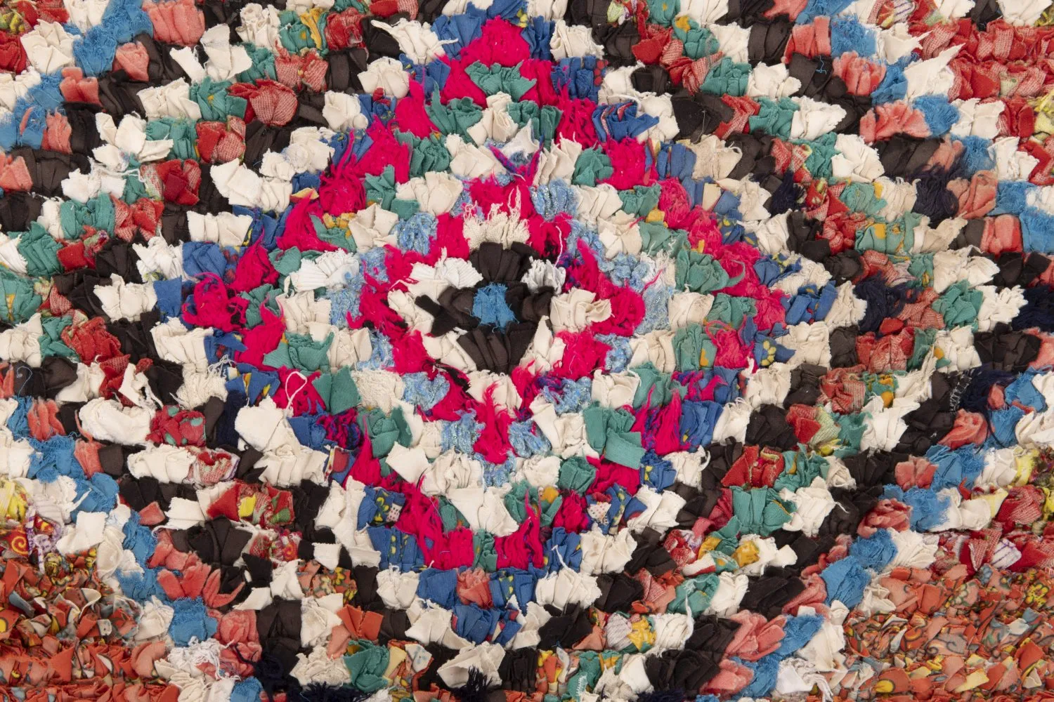 Marokkansk berber tæppe Boucherouite 205 x 100 cm