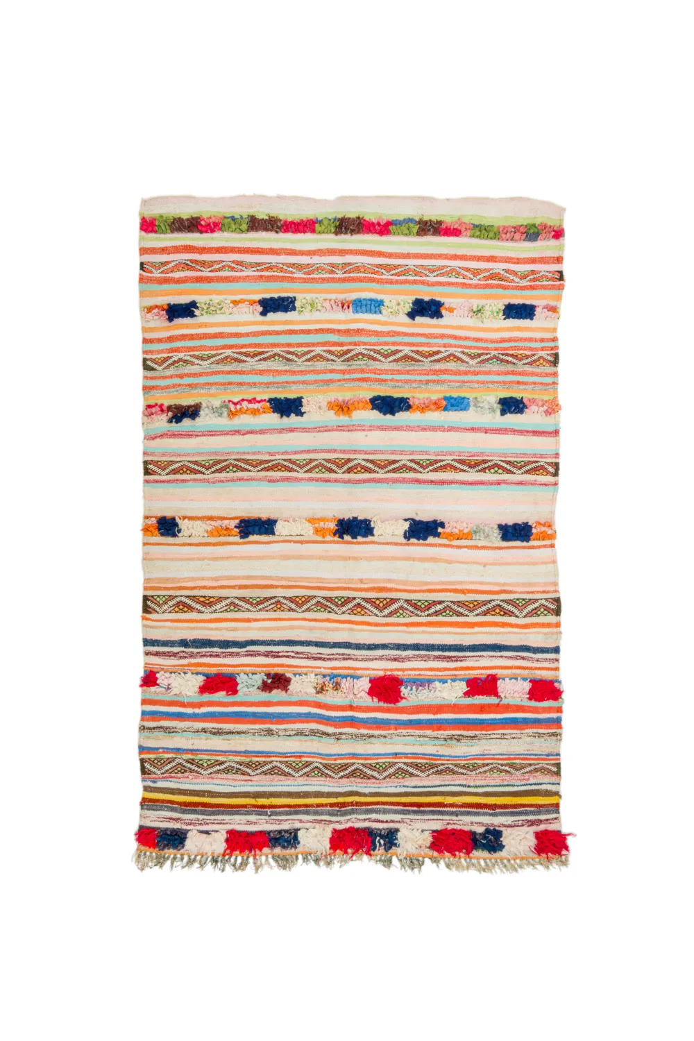 Marokkansk berber tæppe Boucherouite 145 x 225 cm