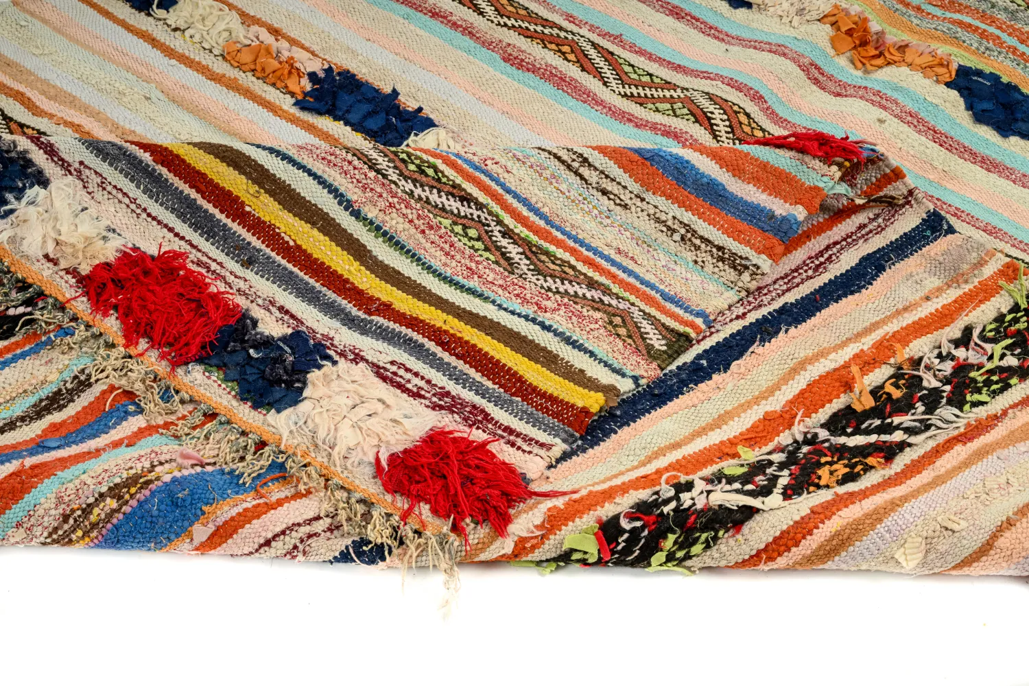 Marokkansk berber tæppe Boucherouite 145 x 225 cm