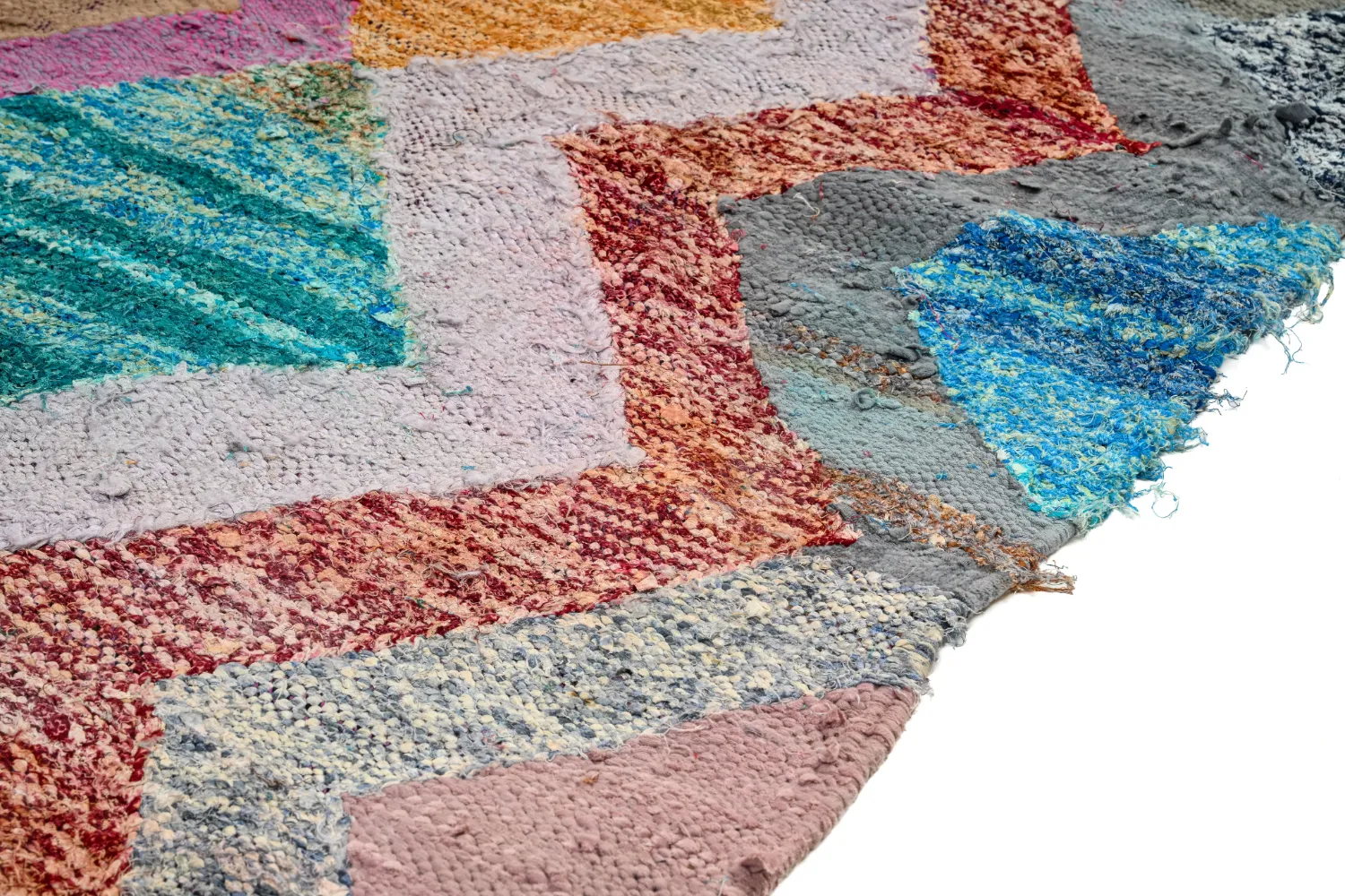 Marokkansk berber tæppe Boucherouite 135 x 260 cm