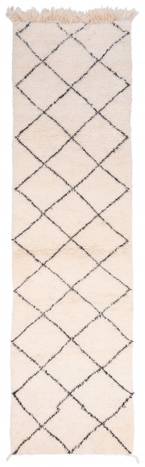 Kelimtæppe Marokkansk berber tæppe Beni Ouarain 305 x 85 cm