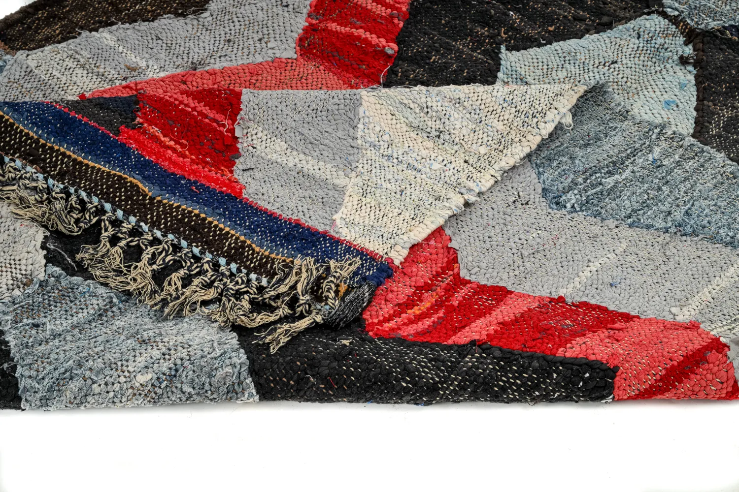 Marokkansk berber tæppe Boucherouite 135 x 225 cm