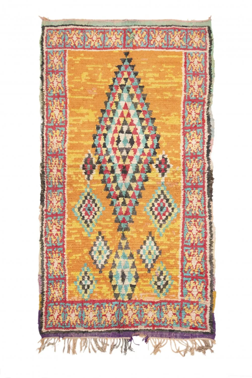 Marokkansk berber tæppe Boucherouite 270 x 155 cm