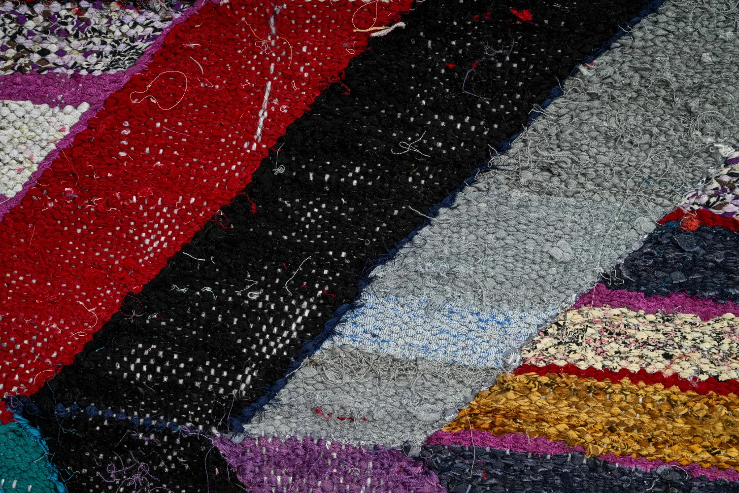 Marokkansk berber tæppe Boucherouite 140 x 290 cm