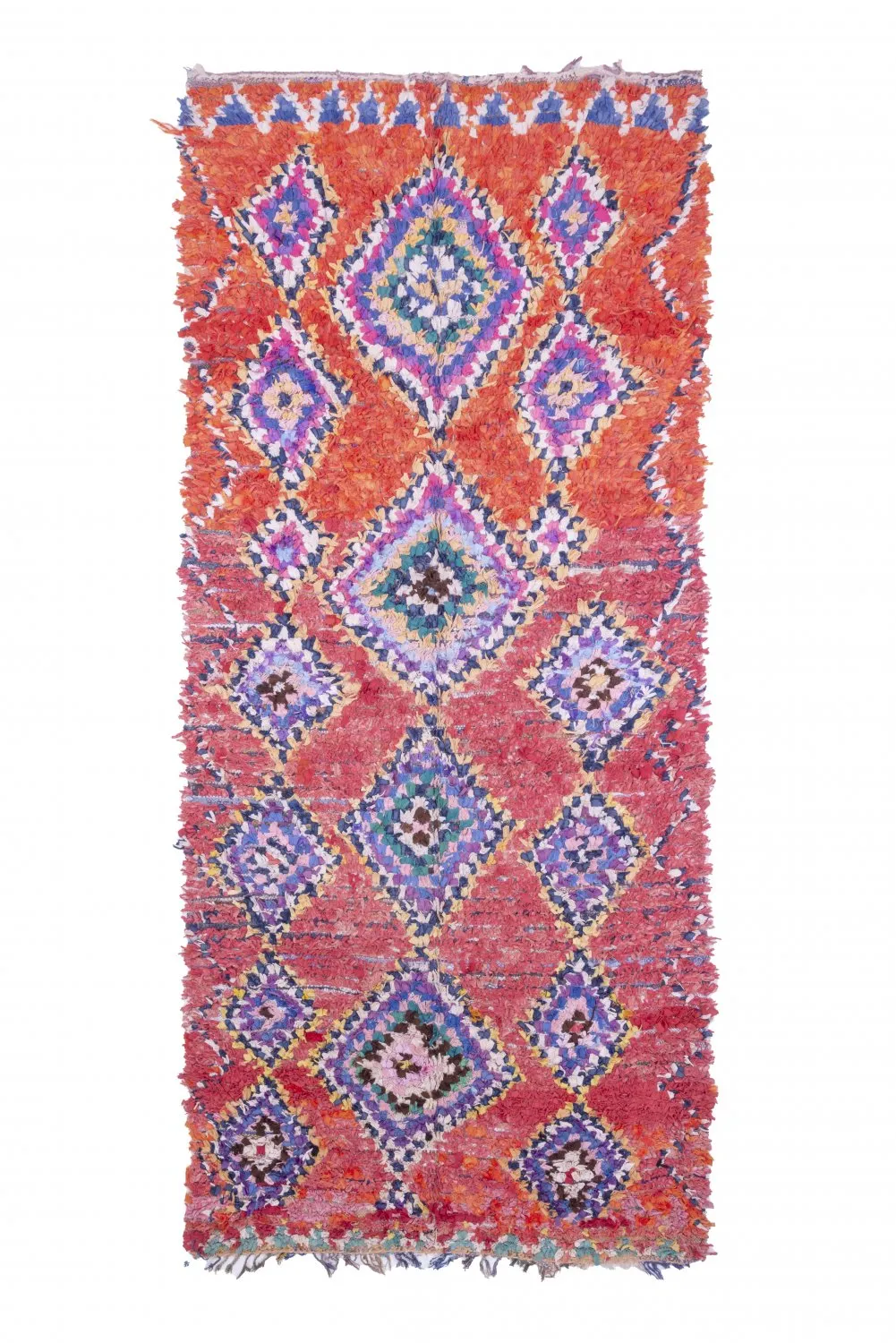 Marokkansk berber tæppe Boucherouite 315 x 135 cm
