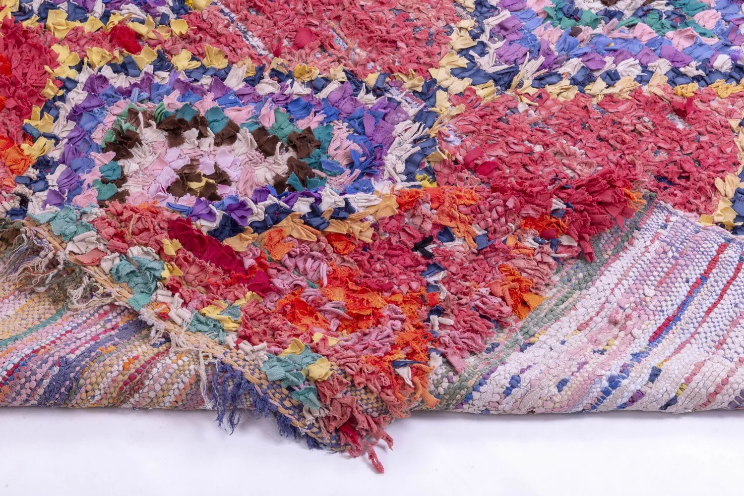 Marokkansk berber tæppe Boucherouite 315 x 135 cm