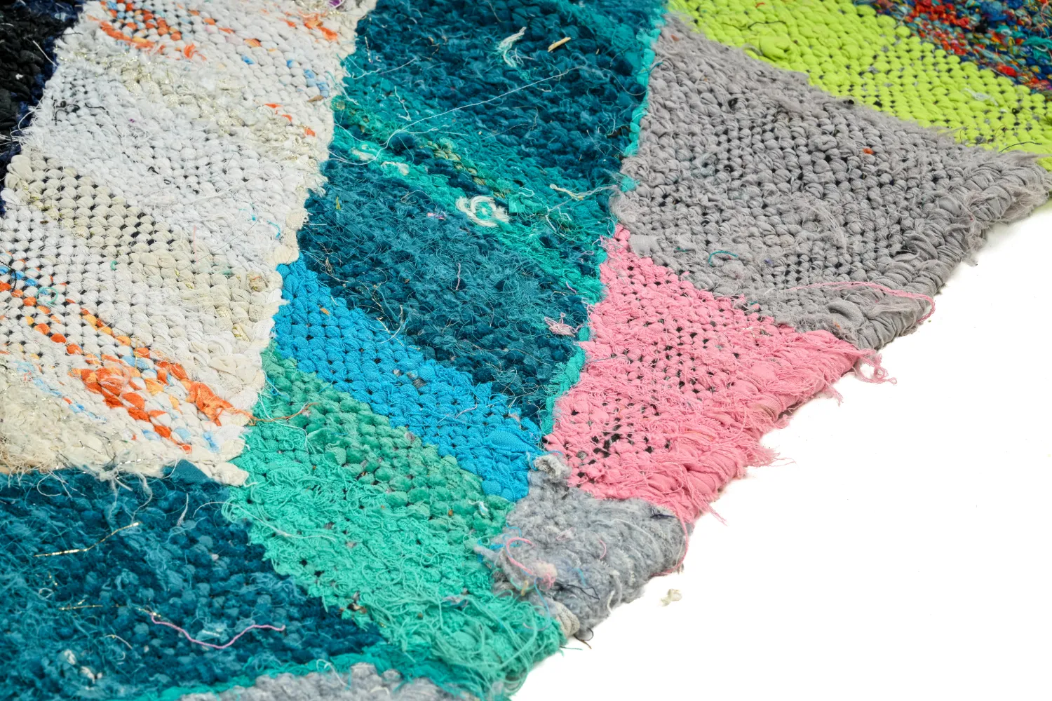 Marokkansk berber tæppe Boucherouite 140 x 260 cm