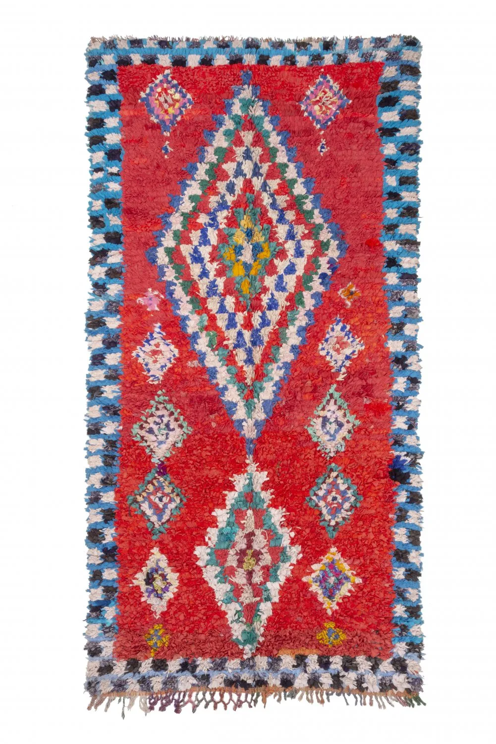 Marokkansk berber tæppe Boucherouite 295 x 150 cm