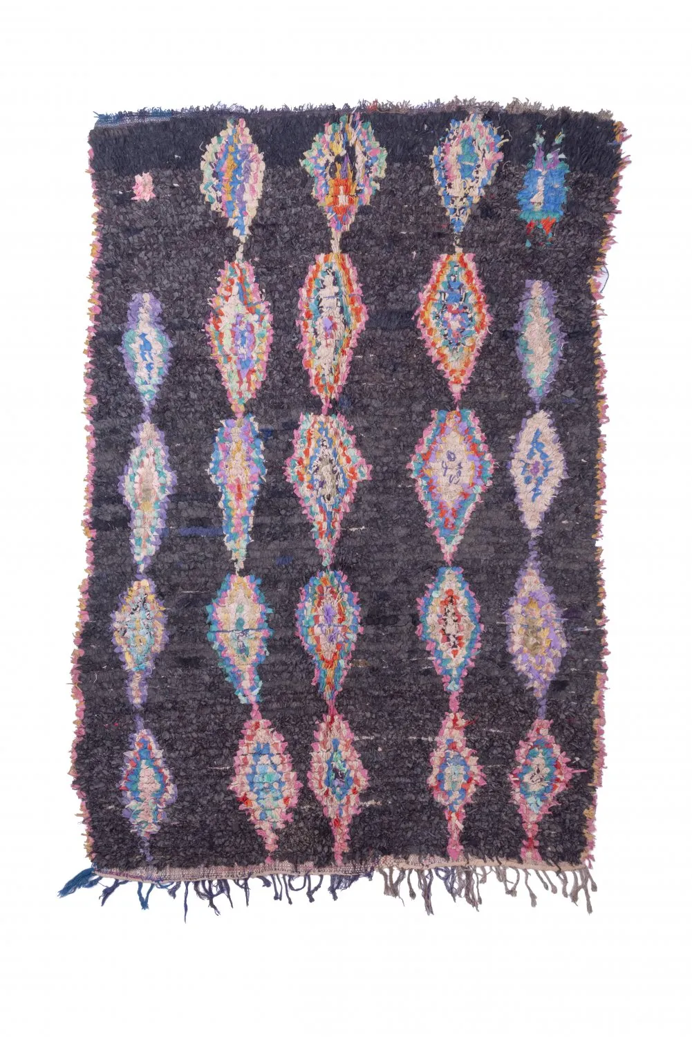 Marokkansk berber tæppe Boucherouite 260 x 145 cm