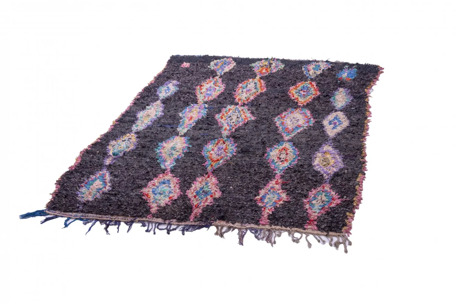 Marokkansk berber tæppe Boucherouite 260 x 145 cm