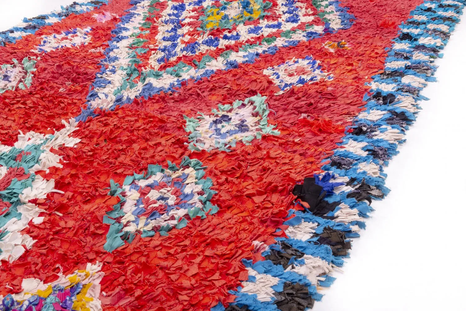 Marokkansk berber tæppe Boucherouite 295 x 150 cm