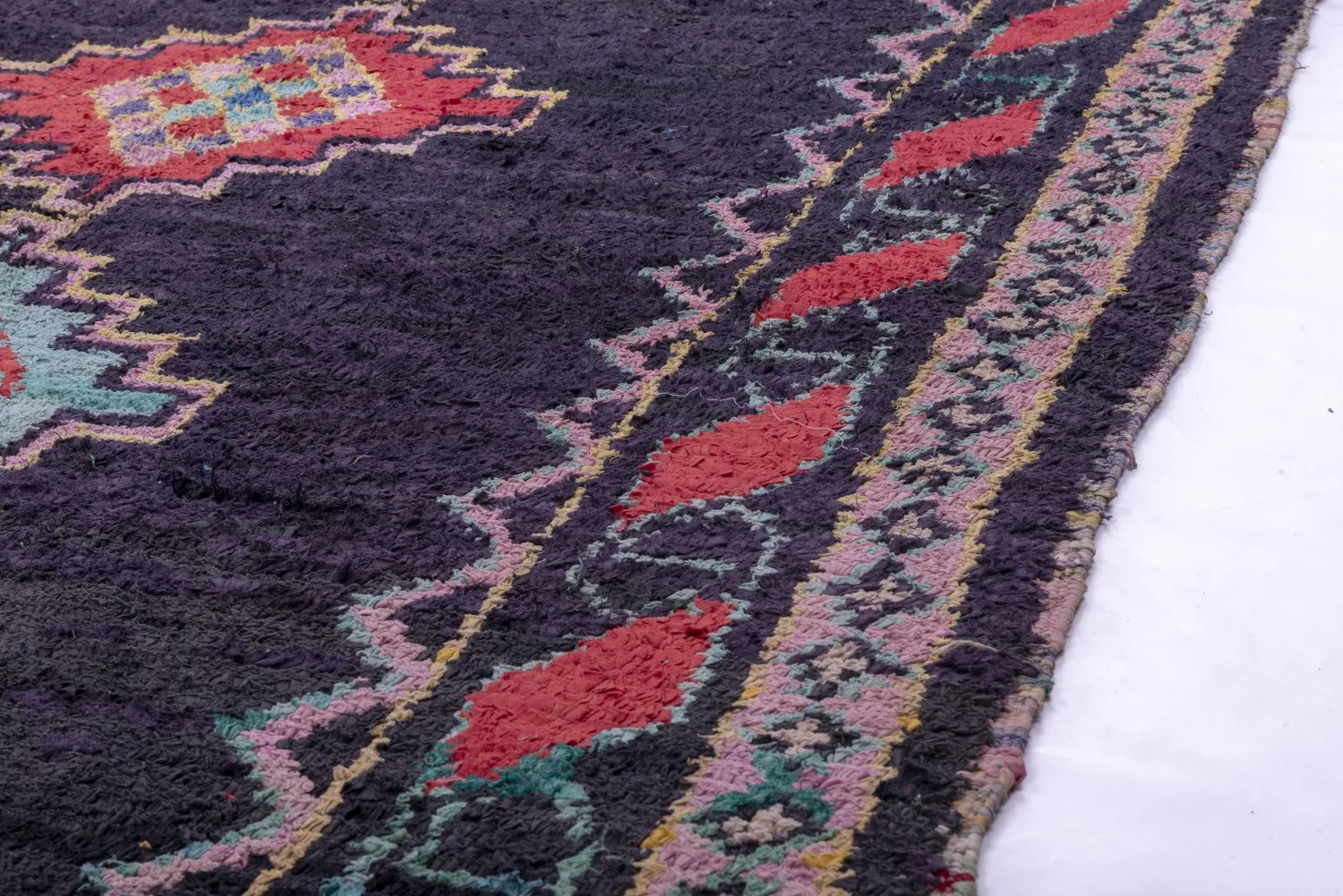 Marokkansk berber tæppe Boucherouite 360 x 180 cm
