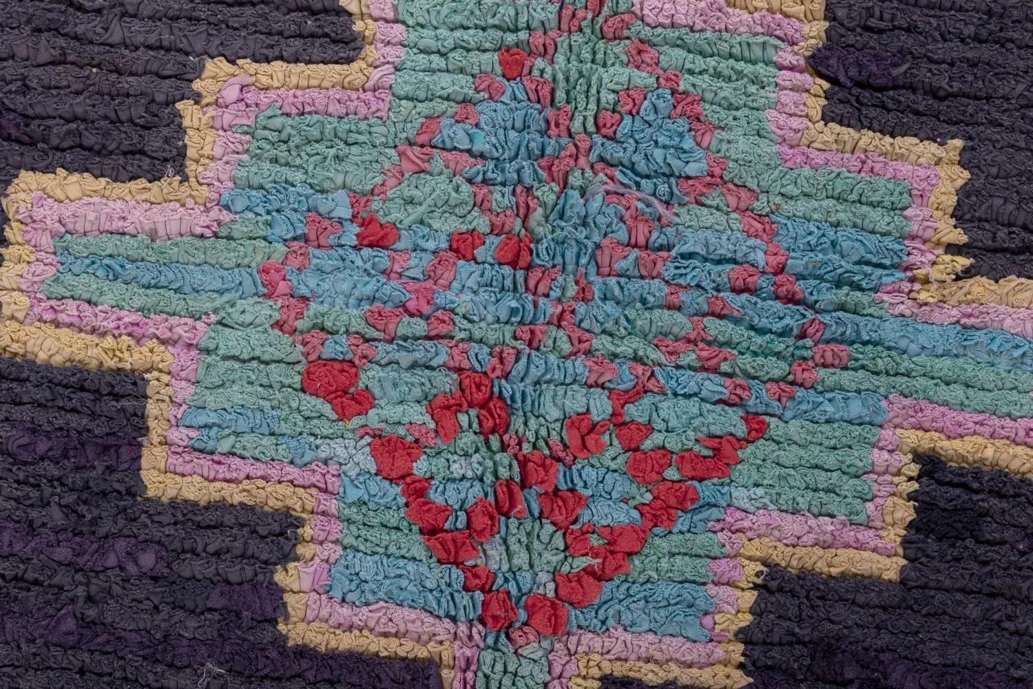 Marokkansk berber tæppe Boucherouite 360 x 180 cm