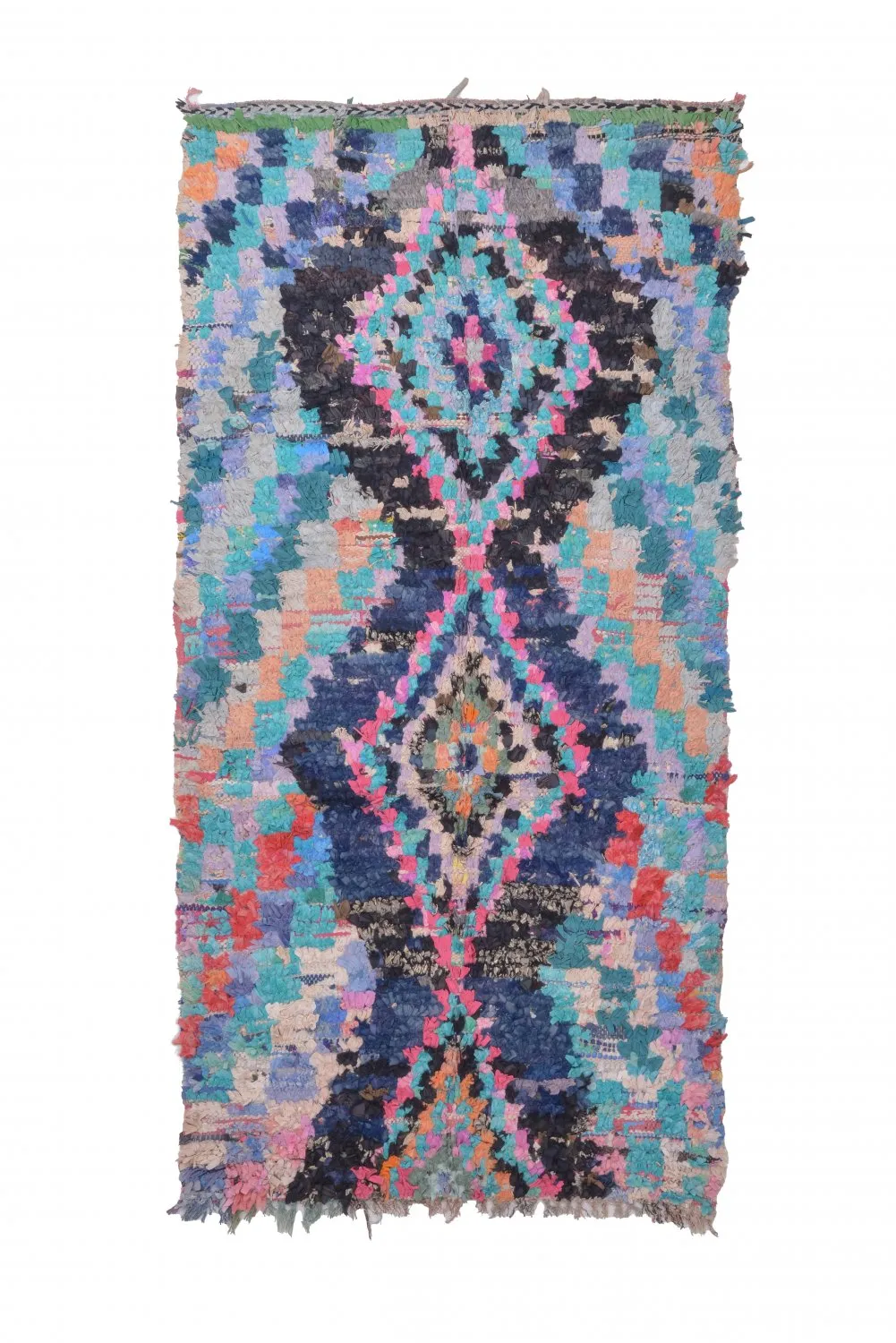 Marokkansk berber tæppe Boucherouite 235 x 115 cm