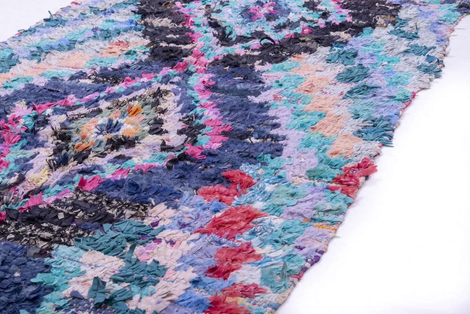 Marokkansk berber tæppe Boucherouite 235 x 115 cm