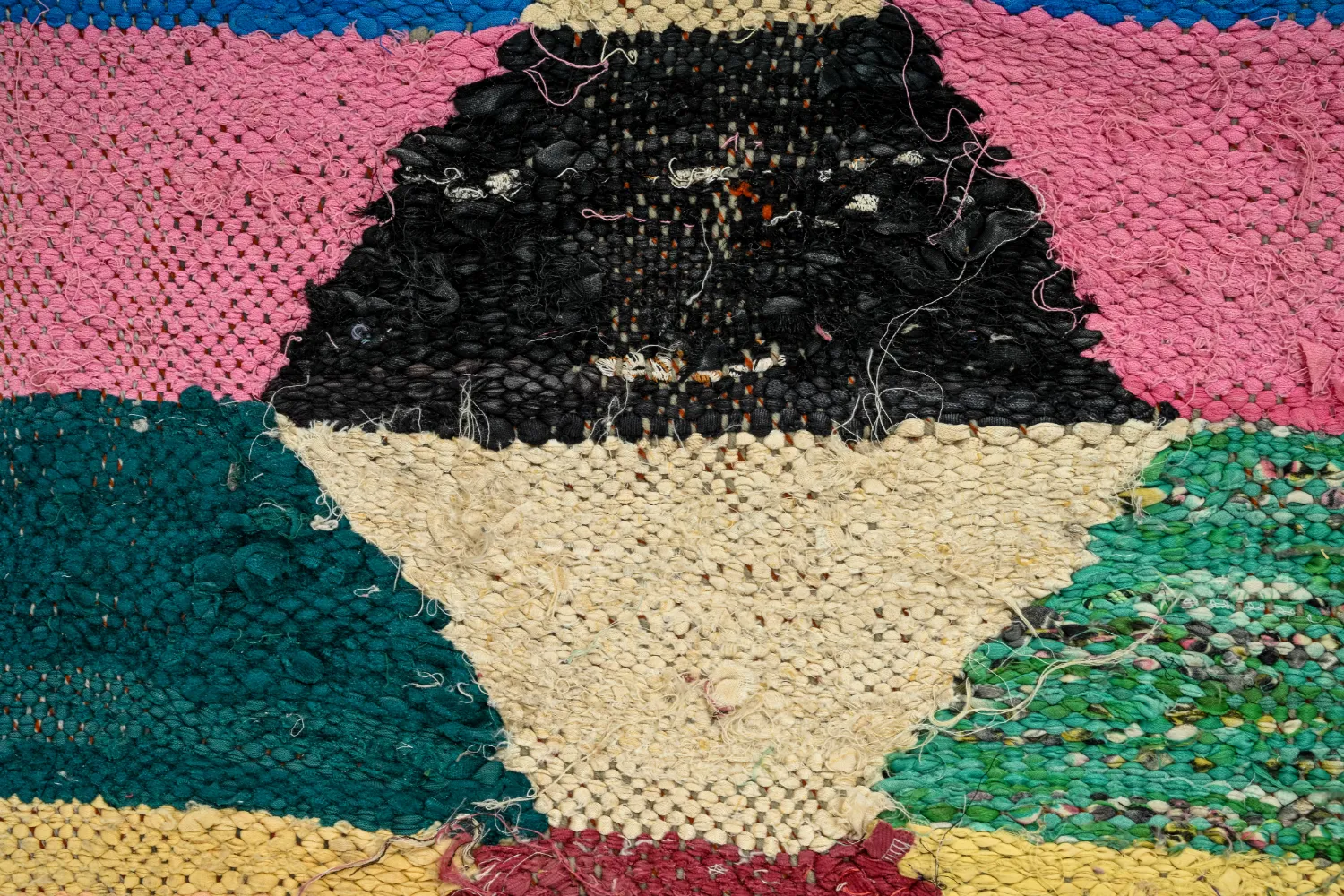 Marokkansk berber tæppe Boucherouite 145 x 275 cm