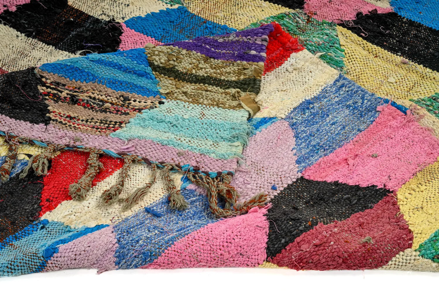 Marokkansk berber tæppe Boucherouite 145 x 275 cm