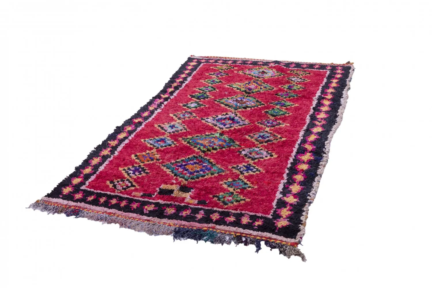 Marokkansk berber tæppe Boucherouite 255 x 145 cm