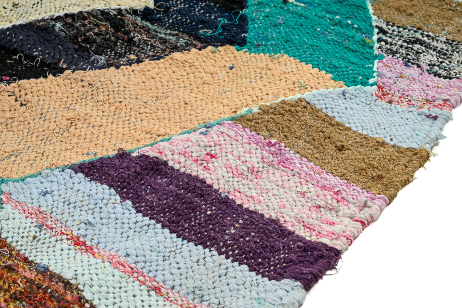 Marokkansk berber tæppe Boucherouite 140 x 265 cm