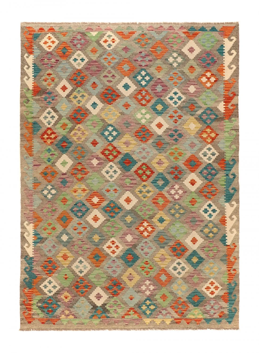 Orientalsk kelimtæppe 253 x 179 cm