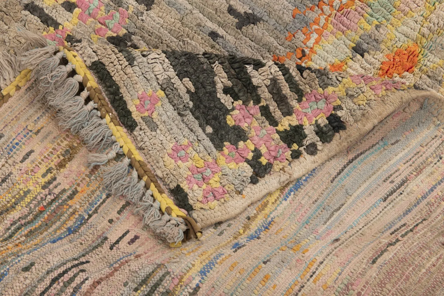 Marokkansk berber tæppe Boucherouite 195 x 110 cm