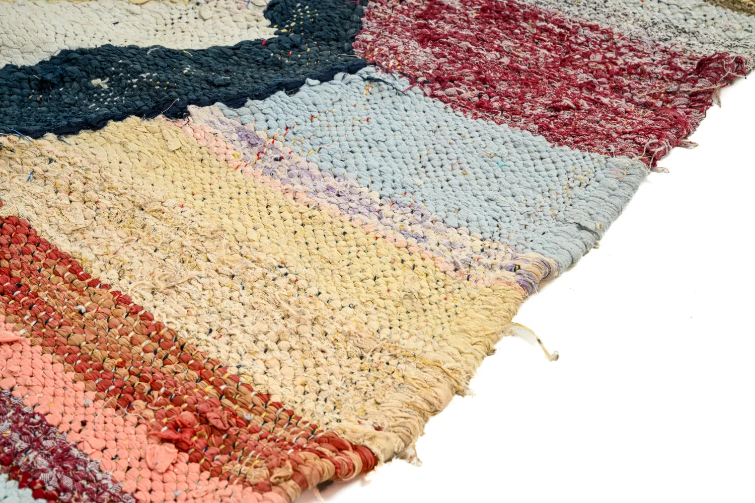 Marokkansk berber tæppe Boucherouite 135 x 215 cm