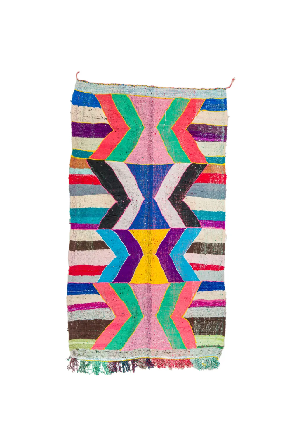 Marokkansk berber tæppe Boucherouite 140 x 245 cm