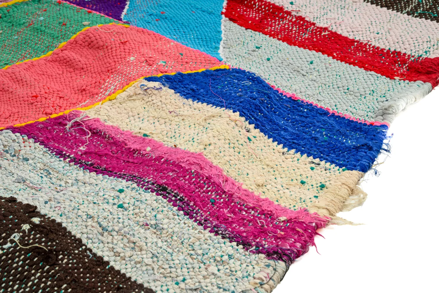 Marokkansk berber tæppe Boucherouite 140 x 245 cm