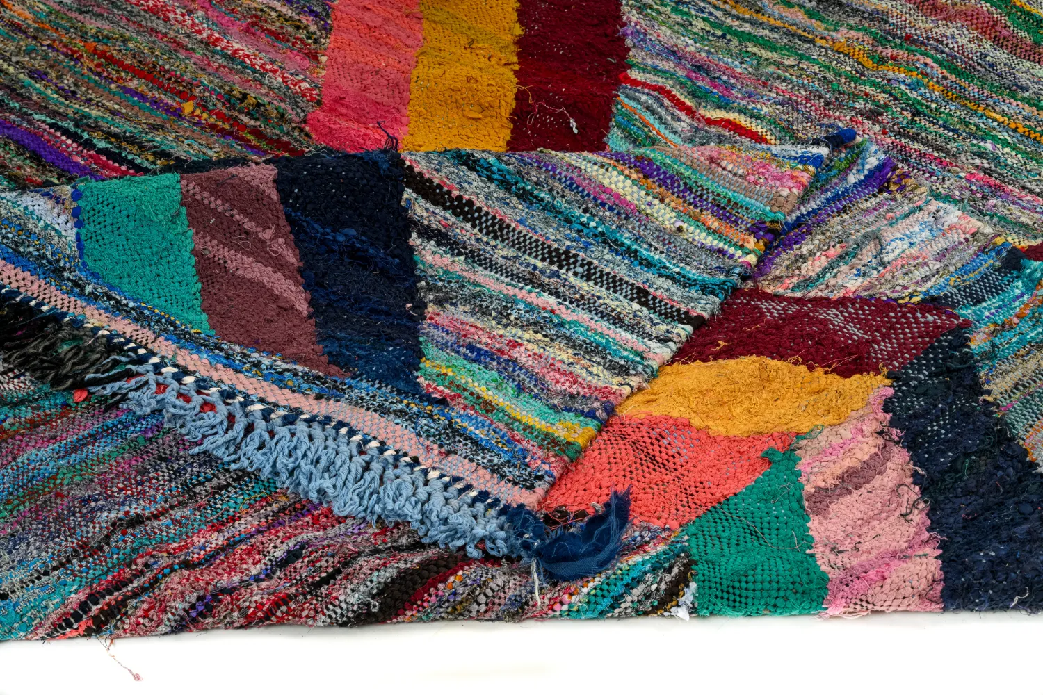 Marokkansk berber tæppe Boucherouite 150 x 325 cm