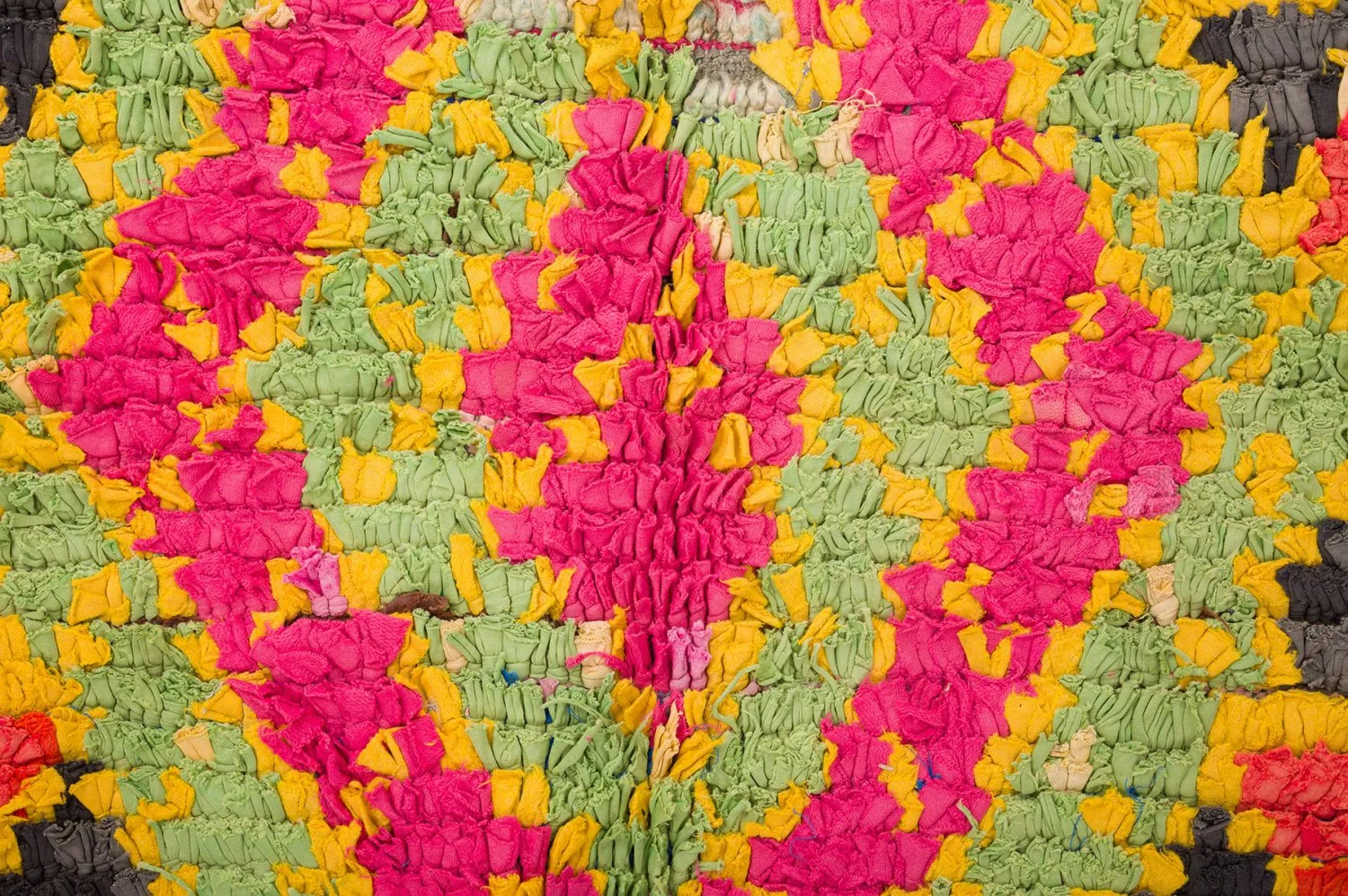 Marokkansk berber tæppe Boucherouite 135 x 290 cm