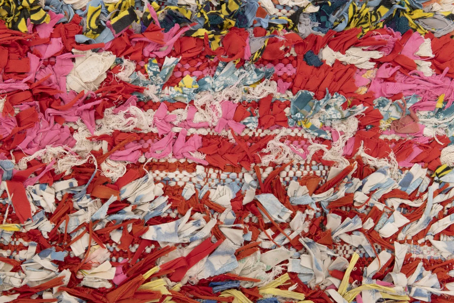 Marokkansk berber tæppe Boucherouite 205 x 140 cm