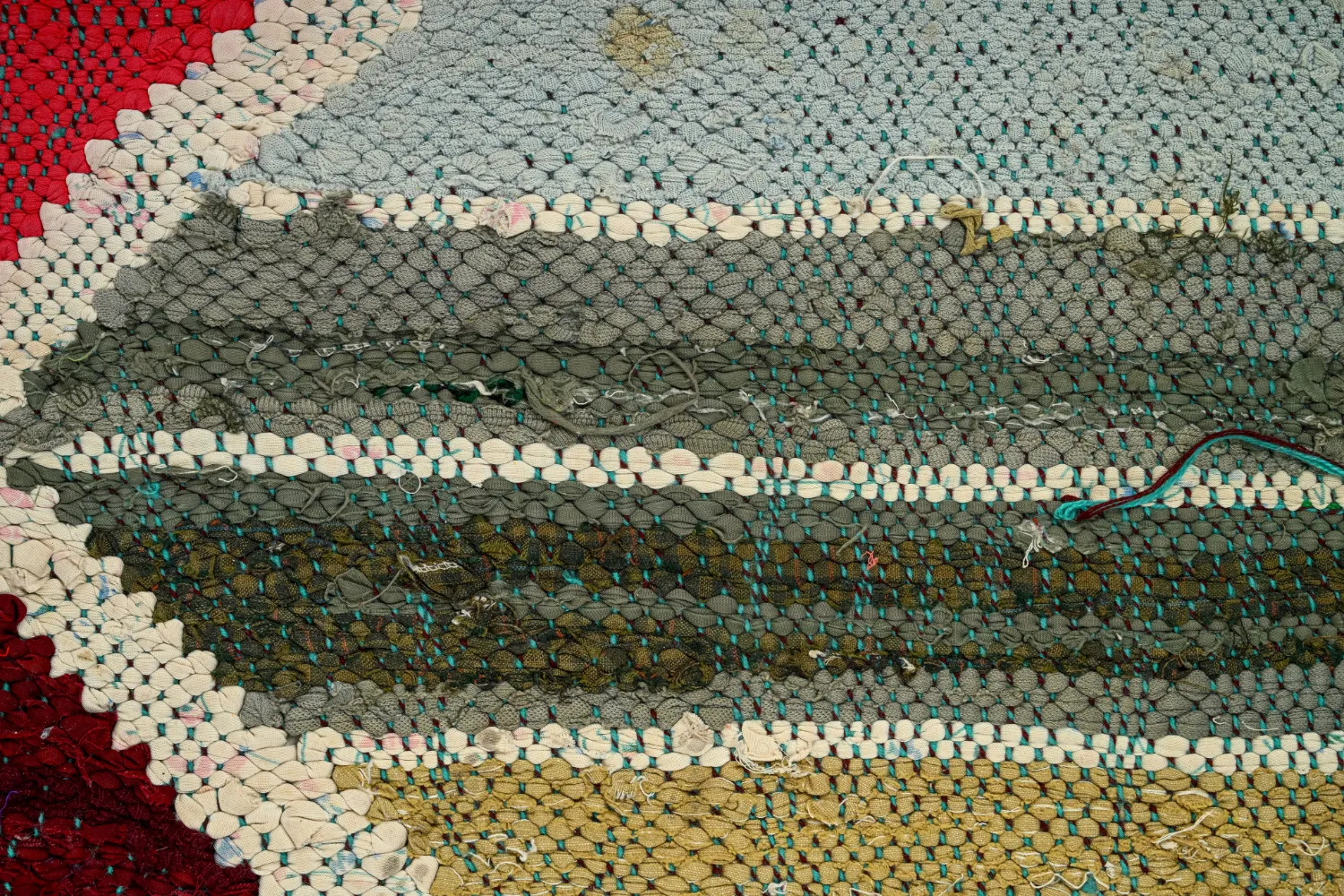 Marokkansk berber tæppe Boucherouite 120 x 280 cm