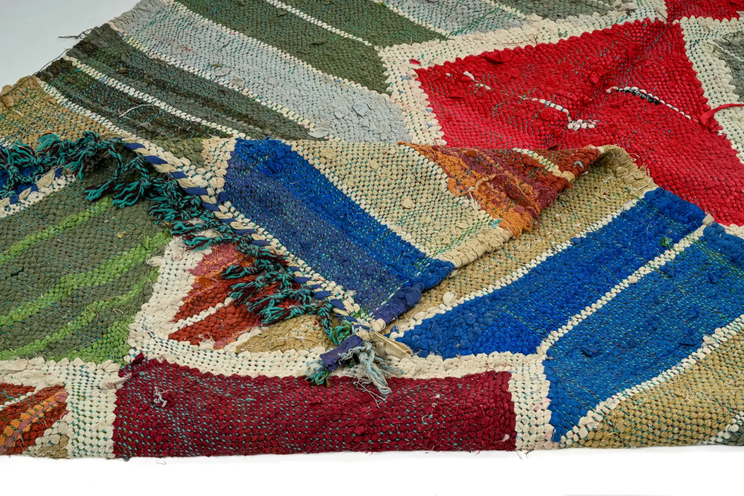 Marokkansk berber tæppe Boucherouite 120 x 280 cm