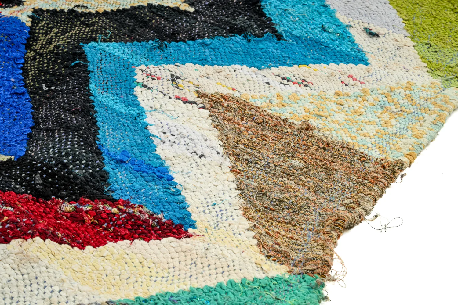 Marokkansk berber tæppe Boucherouite 125 x 250 cm