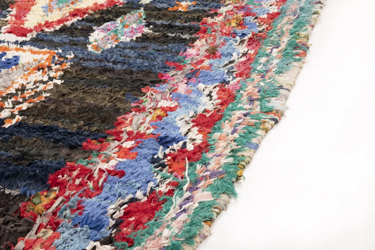 Marokkansk berber tæppe Boucherouite 235 x 120 cm