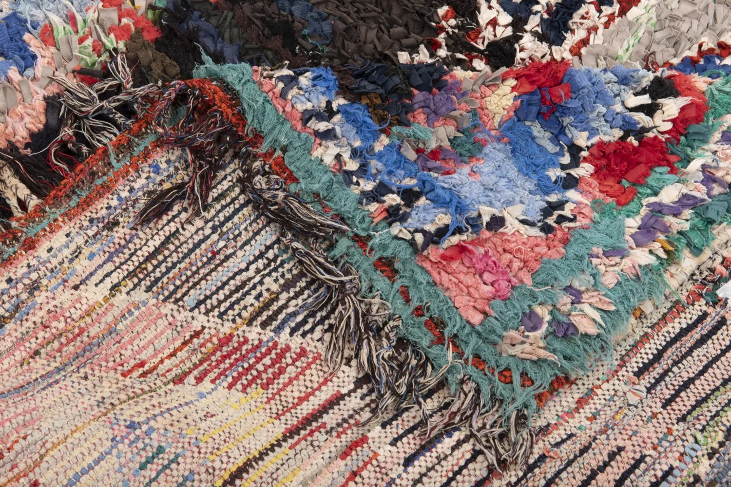Marokkansk berber tæppe Boucherouite 235 x 120 cm