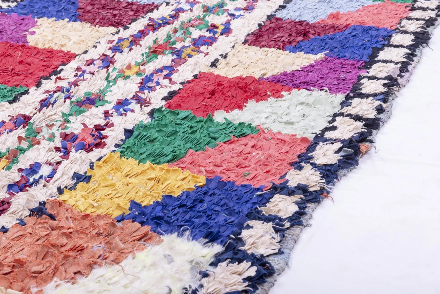 Marokkansk berber tæppe Boucherouite 205 x 115 cm