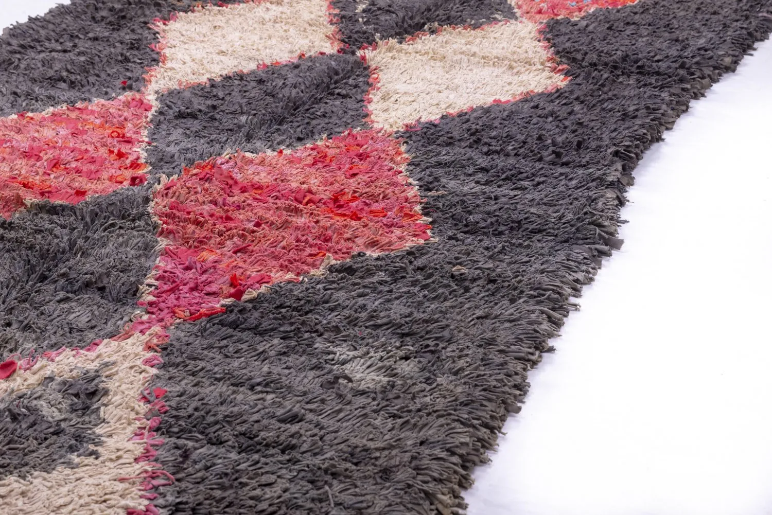 Marokkansk berber tæppe Boucherouite 245 x 105 cm