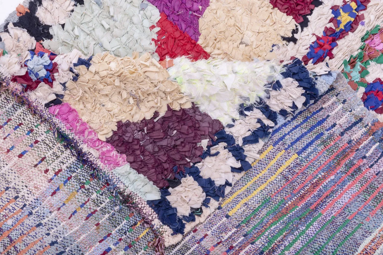 Marokkansk berber tæppe Boucherouite 205 x 115 cm