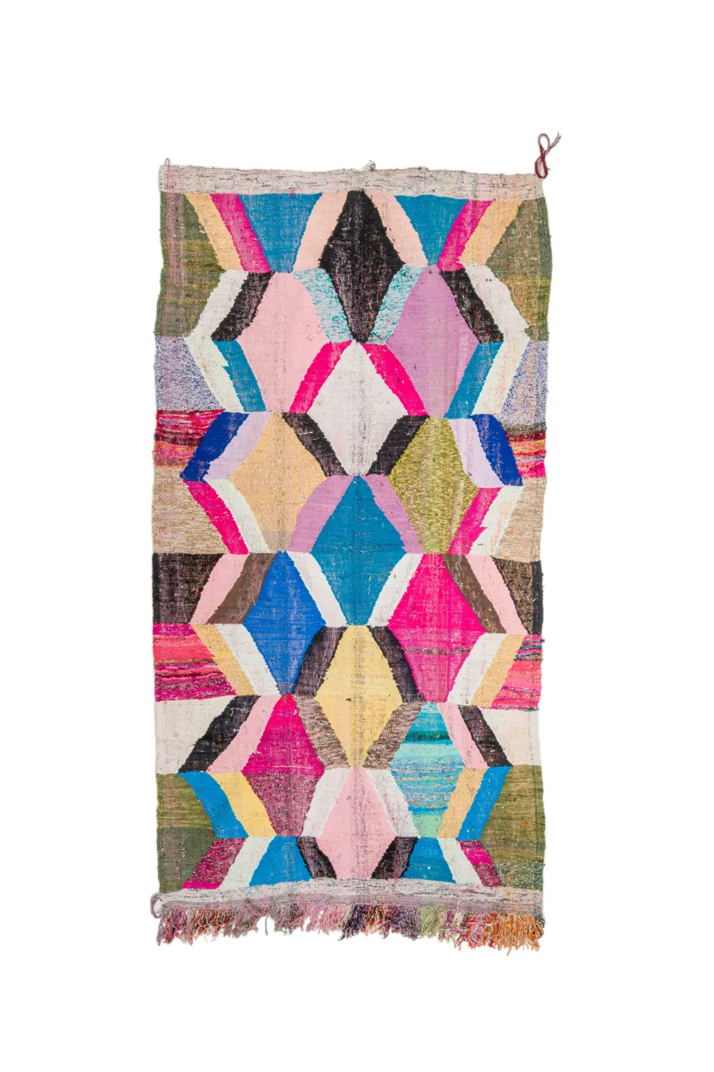 Marokkansk berber tæppe Boucherouite 150 x 275 cm