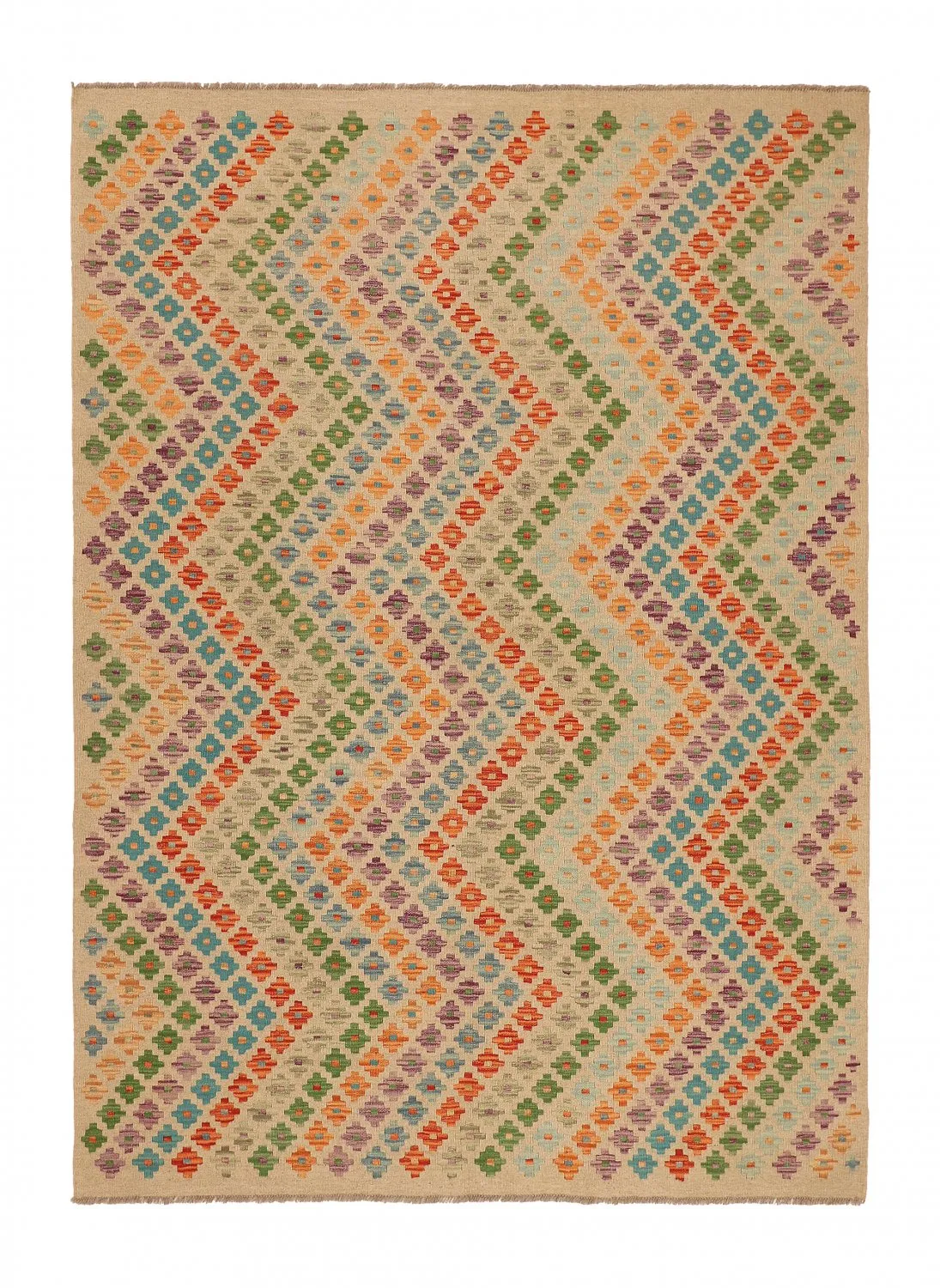 Orientalsk kelimtæppe 252 x 180 cm