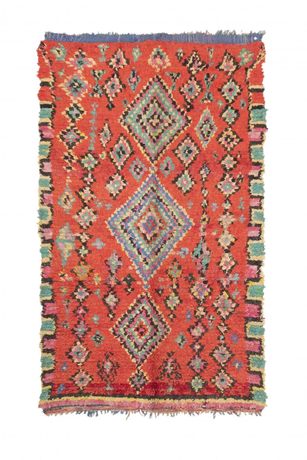 Marokkansk berber tæppe Boucherouite 245 x 140 cm