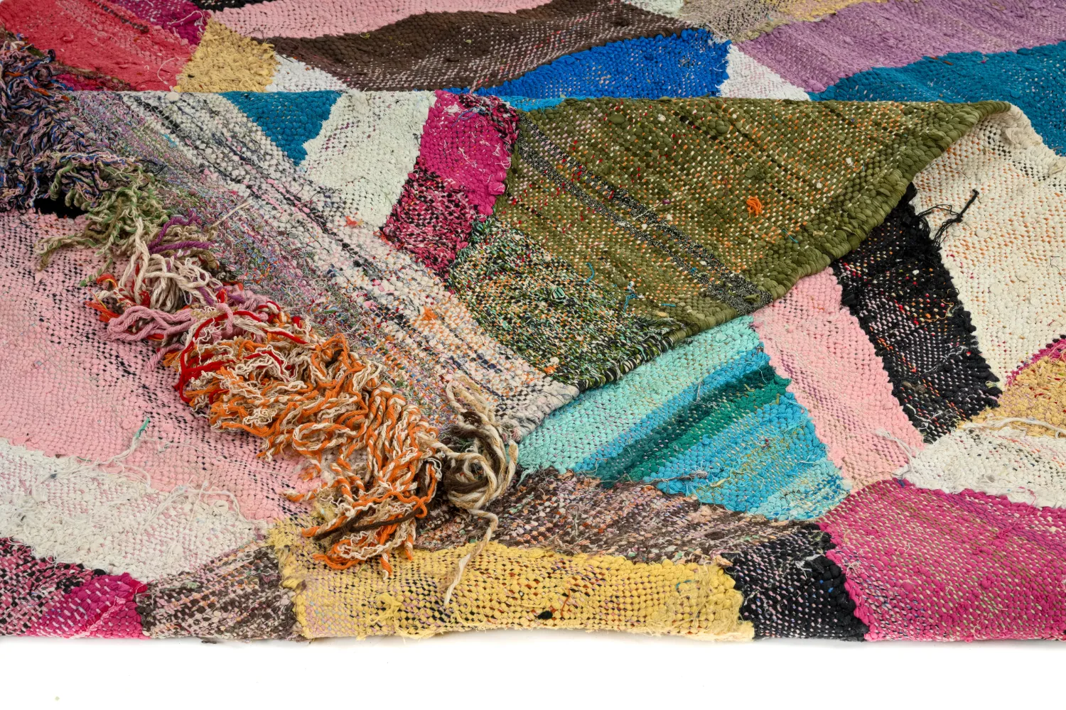 Marokkansk berber tæppe Boucherouite 150 x 275 cm