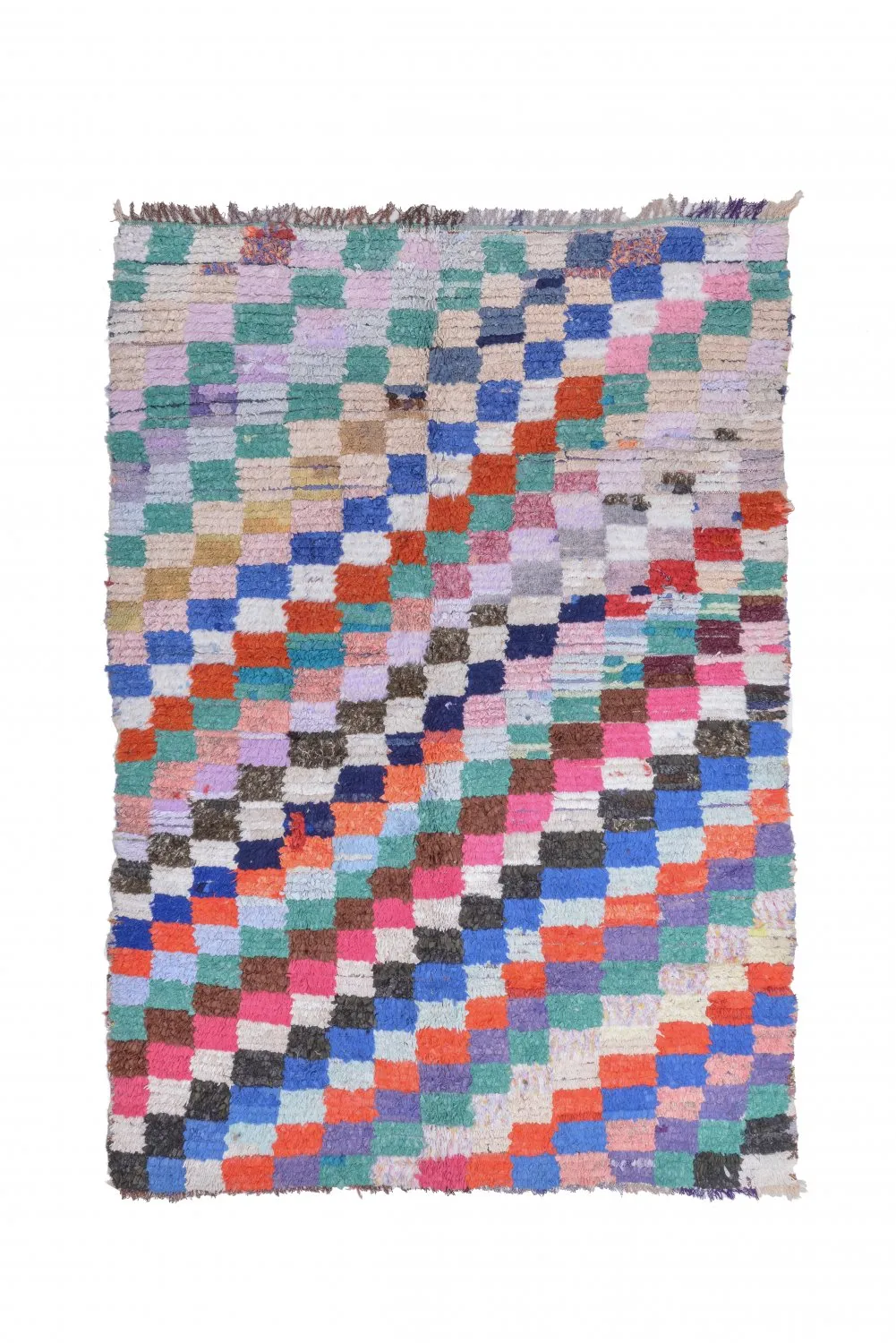 Marokkansk berber tæppe Boucherouite 175 x 155 cm
