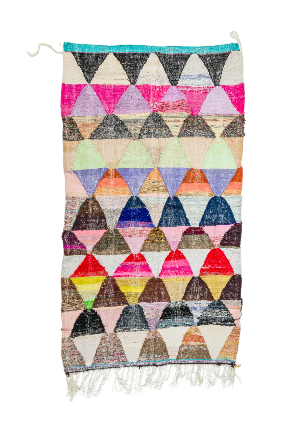 Marokkansk berber tæppe Boucherouite 145 x 270 cm