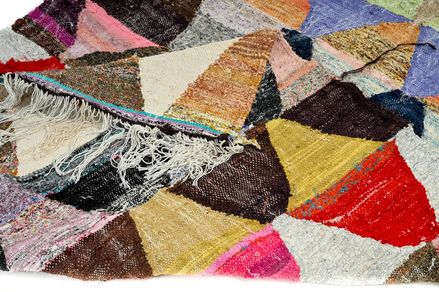 Marokkansk berber tæppe Boucherouite 145 x 270 cm