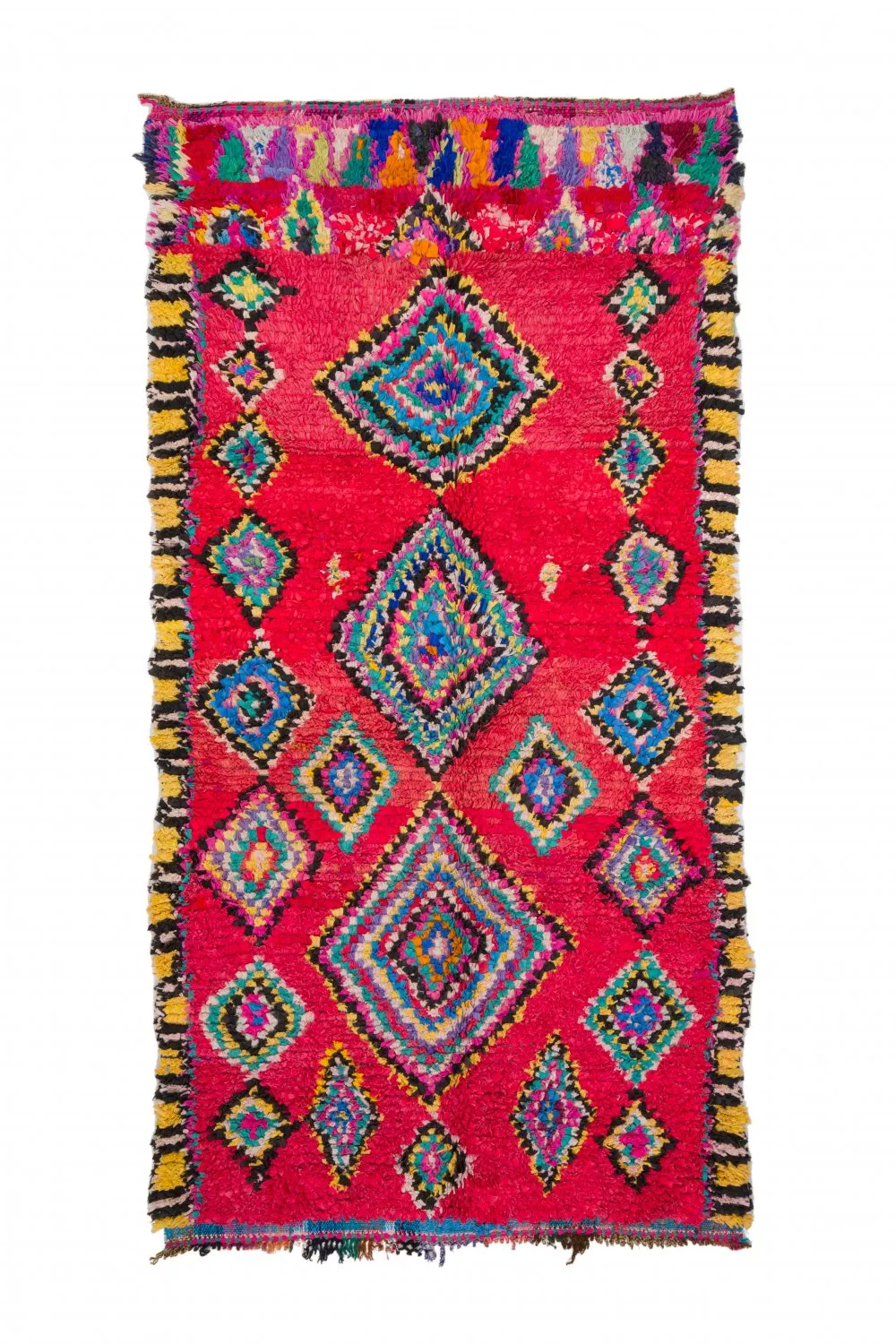 Marokkansk berber tæppe Boucherouite 290 x 140 cm