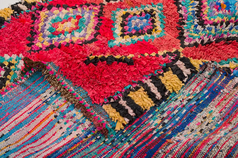 Marokkansk berber tæppe Boucherouite 290 x 140 cm