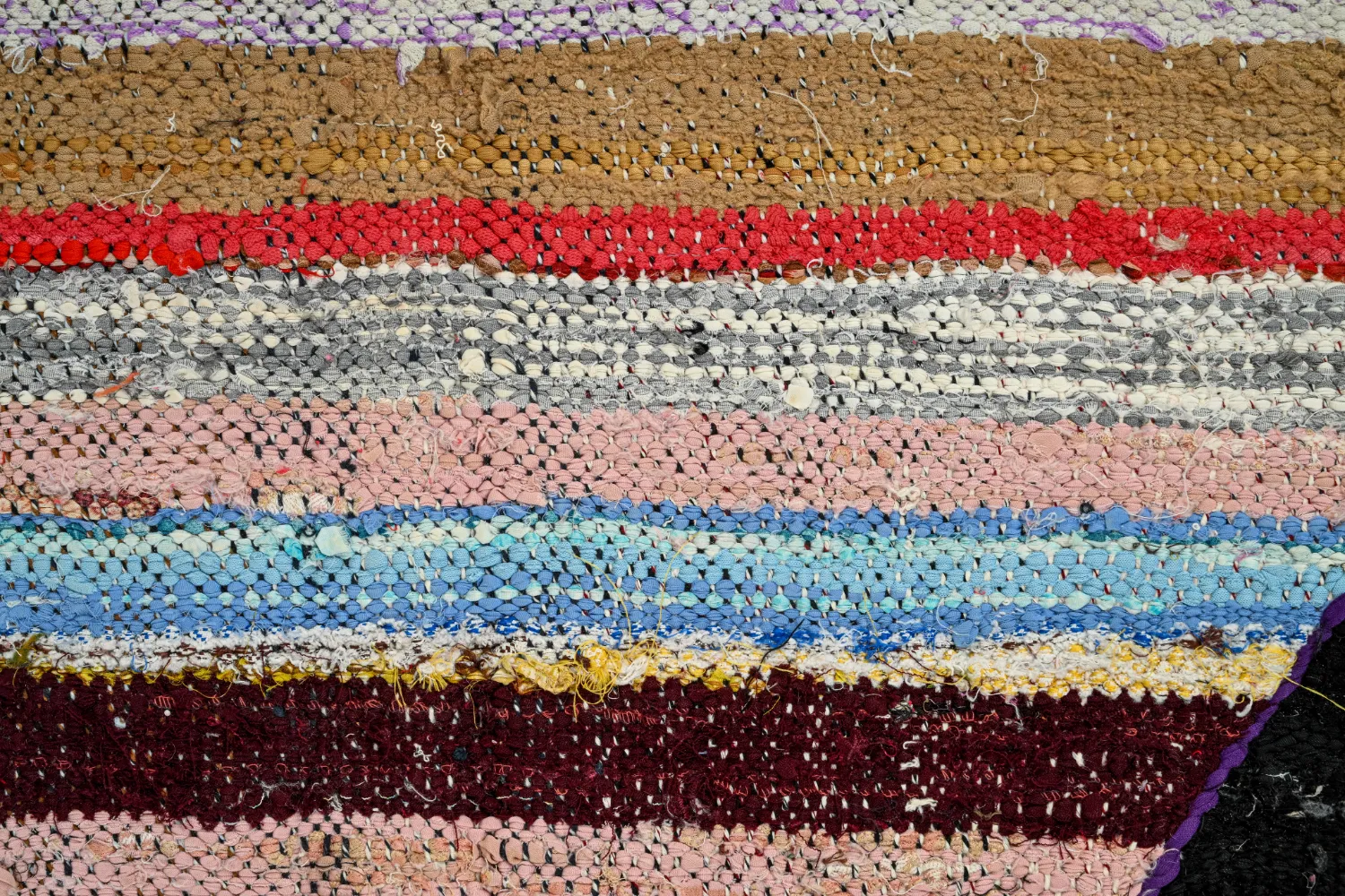 Marokkansk berber tæppe Boucherouite 125 x 230 cm